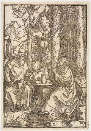Die heiligen Einsiedler Antonius und Paulus