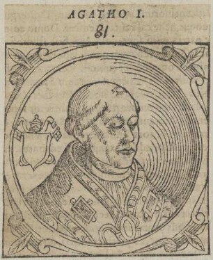 Bildnis von Papst Agatho I.