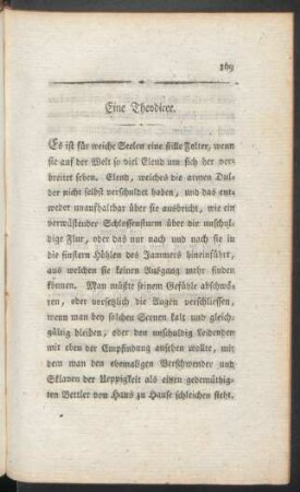 Eine Theodicee
