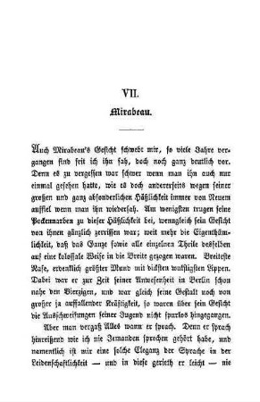 VII. Mirabeau