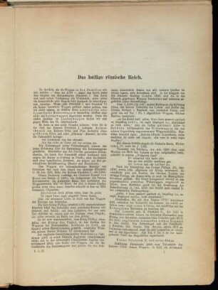 Das heilige römische Reich.