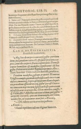 Cap. 9. De Gestu Capitis, frontis & oculorum.