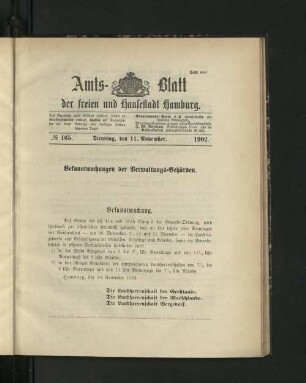 No. 165. 11. November. 1902.