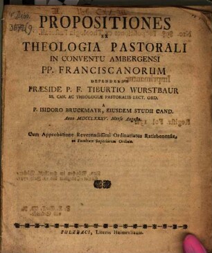Propositiones ex theologia pastorali