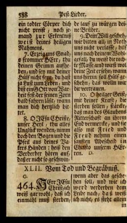 XLII. [XLIV.] Vom Tod und Begräbniß