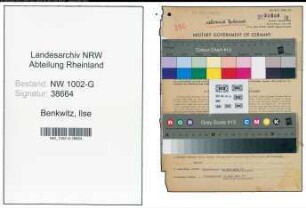 Entnazifizierung Ilse Benkwitz, geb. 13.03.1907 ()