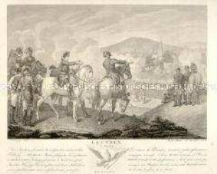 Friedrich II. in der Schlacht bei Leuthen am 5. Dezember 1757