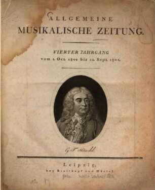 Allgemeine musikalische Zeitung. 4. 1801/02