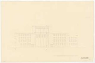 Stadttheater, Bremerhaven: Westansicht 1:100