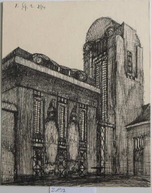 [Öffentliches Gebäude mit Turm (Rathaus?)]