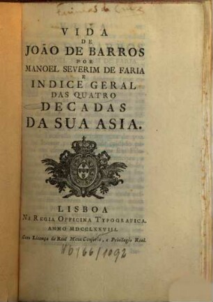Vida De João De Barros