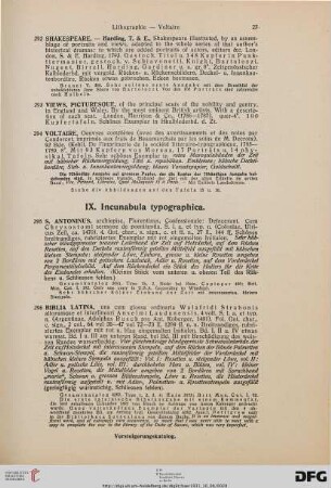 Incunabula typographica (Nr. 295-306)