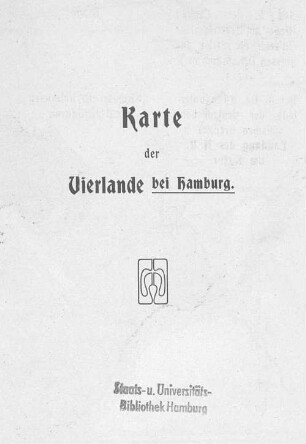 Karte der Vierlande bei Hamburg.