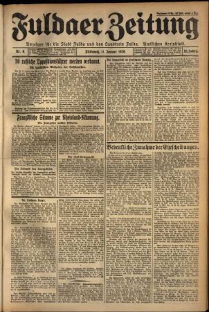 Ausgabe vom Mittwoch, den 11. Januar 1928.
