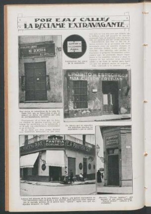 Por esas calles - La reclame extravagante