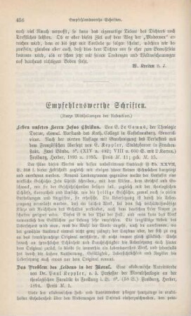 456-462 Empfehlenswerthe Schriften