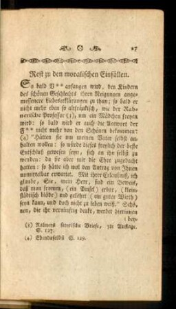 Rest zu den moralischen Einfällen.