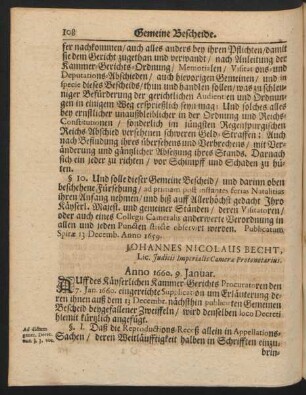 Anno 1660. 9. Januar. - Anno 1666. 18. Maji.
