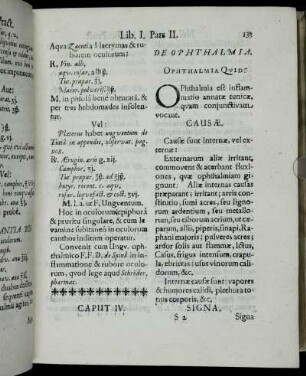 Caput IV. De Ophthalmia.