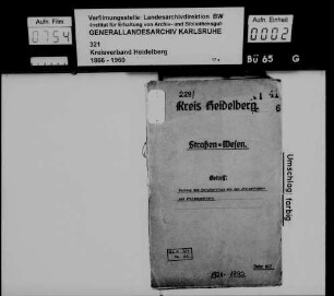 Vollzug des Tarifvertrages mit den Kreisstraßen- und Kreiswegwärtern