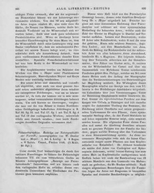 Palaeontographica. Beiträge zur Naturgeschichte der Vorwelt. Hrsg. v. W. Dunker. Bd. 1, Lfg. 1. Kassel: Fischer 1846