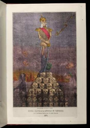 Statue à élever à la Mémoire du vainqueur et à l'ambitieux destructeur du genre humain. 1870