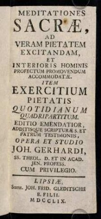 A1r-249, Meditationes Sacrae
