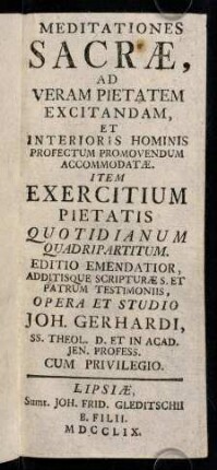 A1r-249, Meditationes Sacrae