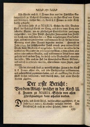 170-185, Der 27. Bericht