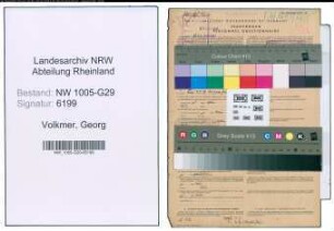 Entnazifizierung Georg Volkmer , geb. 23.04.1912 (Reichsbahninspektor)