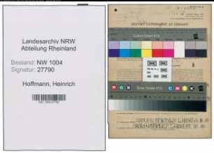 Entnazifizierung Heinrich Hoffmann , geb. 11.05.1900 (Angestellter)