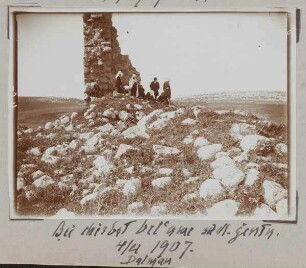 Bei chirbet bel'arae [?] südl. genin [djenin, dschenin, jenin]. 4/4 1907. Dalman