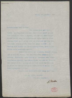 Brief an Julius Bittner : 29.11.1911
