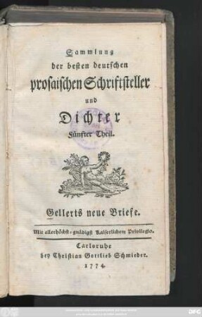 Gellerts Neue Briefe