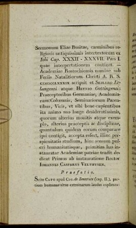 [IV. D. Ioh. Casp. Velthusen sermonum Eliae Busitae Iobi Cap. XXXII - XXXVII. interpretatio.]