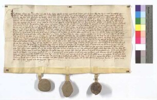 Gerlach Glatz [von Lomersheim] verkauft seine 3 Teile des Hofs in Niefern (Nievern) an Gutha Pfenner (Pfennerin).