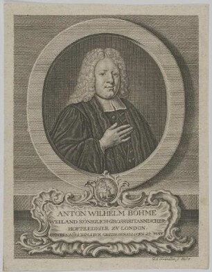 Bildnis des Antonius Guilielmus Boehmius