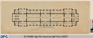 [Grundriss 1. Stock Gemäldesammlung u.s.w. - Baupläne HAUM]