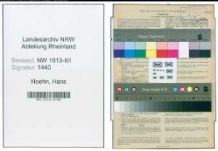 Entnazifizierung Hans Hoehn , geb. 06.02.1909 (Kaufmann)