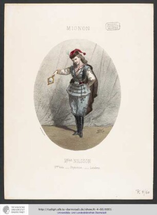 Figurine Mignon: Melle Nilsson 2. Akt Styrienne Londres