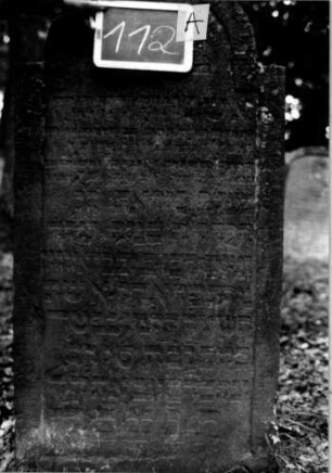 Grabstein 112 [Nir S. 85 Nr. 9.04]: Grabstein 112A [Nir S. 85 Nr. 9.04]