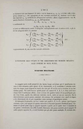 Estensione allo spazio di tre dimensioni dei teoremi relativi alle coniche di nove punti.