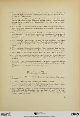 Porzellan / Glas (Nr. 36-50)