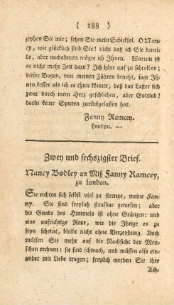 Zwey und sechszigster Brief