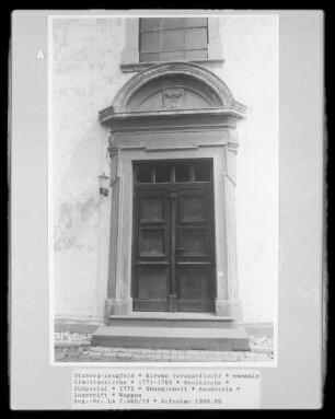 Evangelische Pfarrkirche — Südportal
