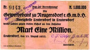 Mark eine Million