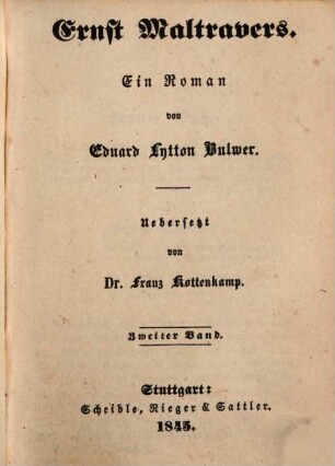 Ernst Maltravers : ein Roman. 2