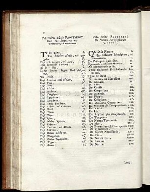 Libri Primi Plutarchi. De Placitis Philosophorum Capita.