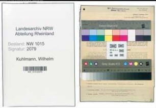 Entnazifizierung Wilhelm Kuhlmann , geb. 10.02.1882 (Schneidermeister)