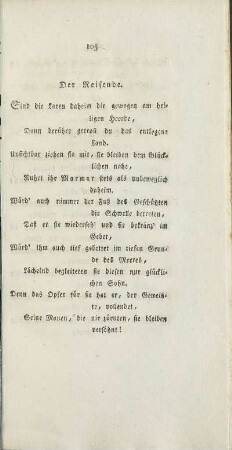 Der Reifende.